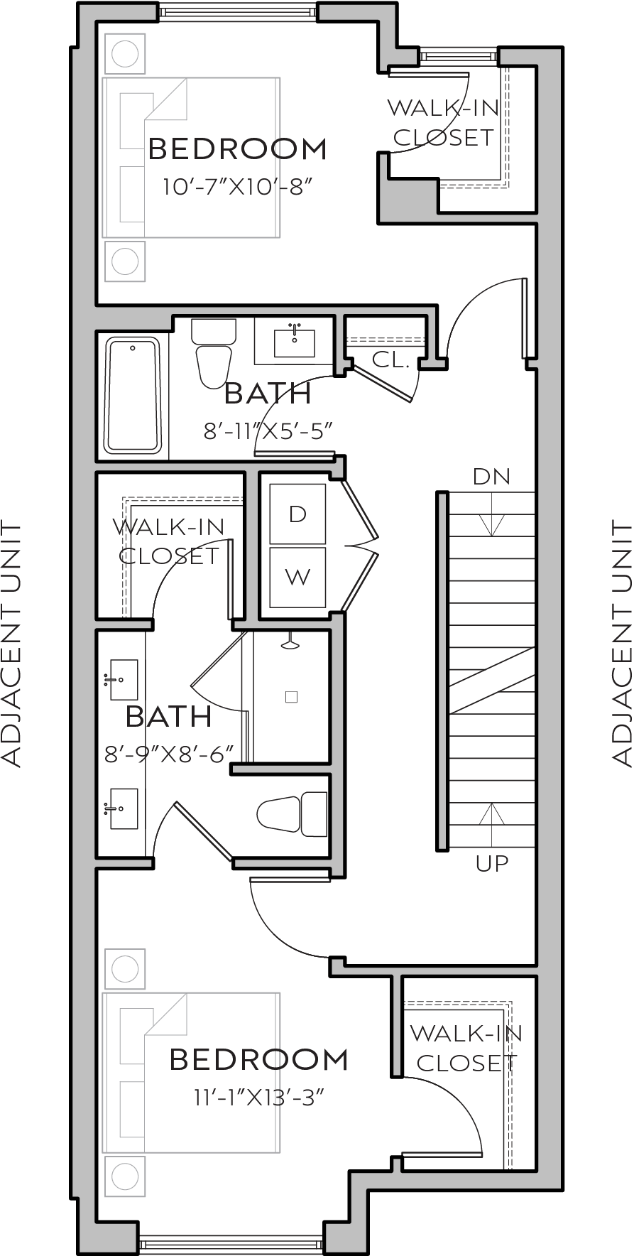 2051 26th B floor plan - 2nd floor
