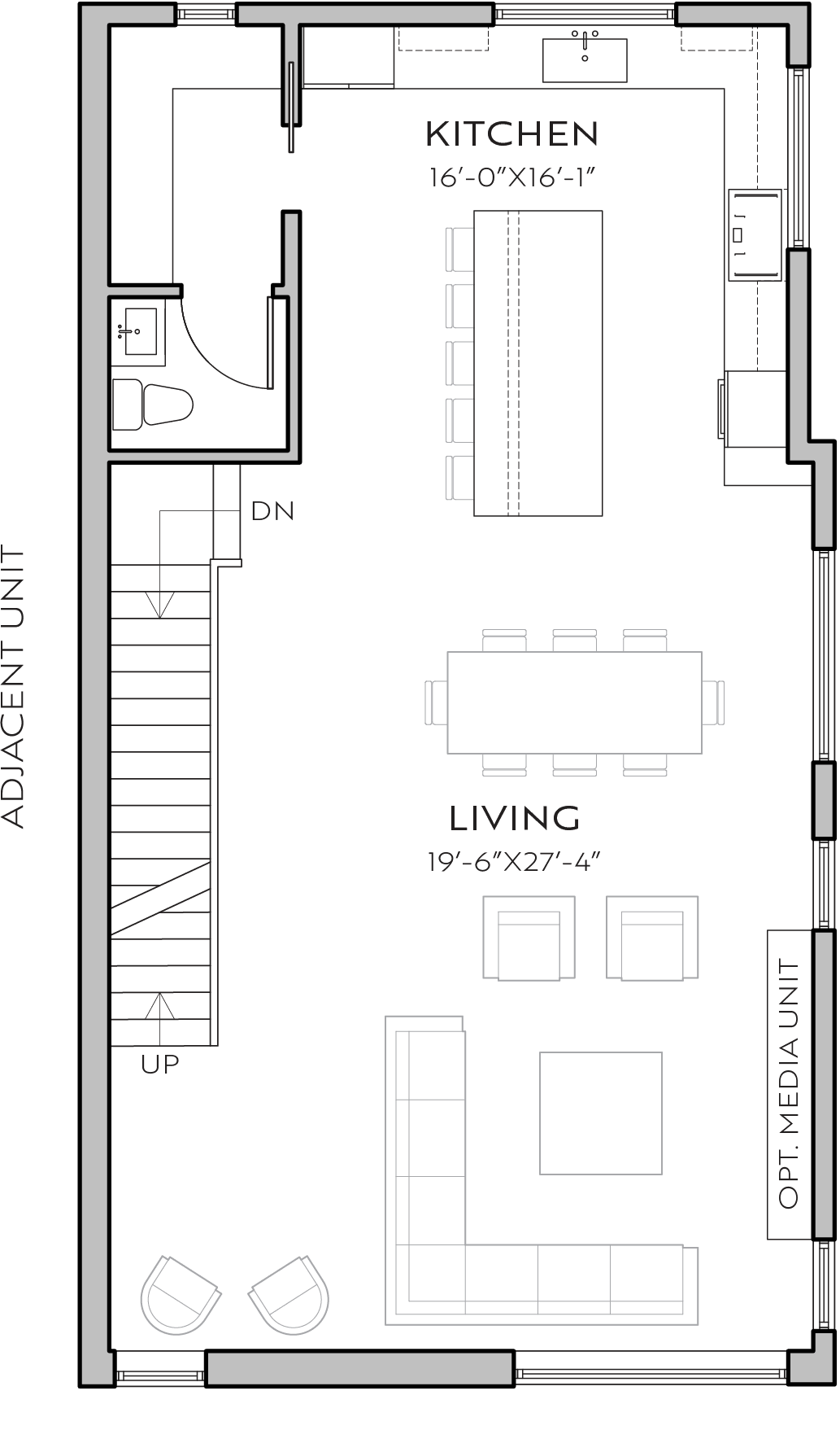2051 26th D floor plan - 3rd floor