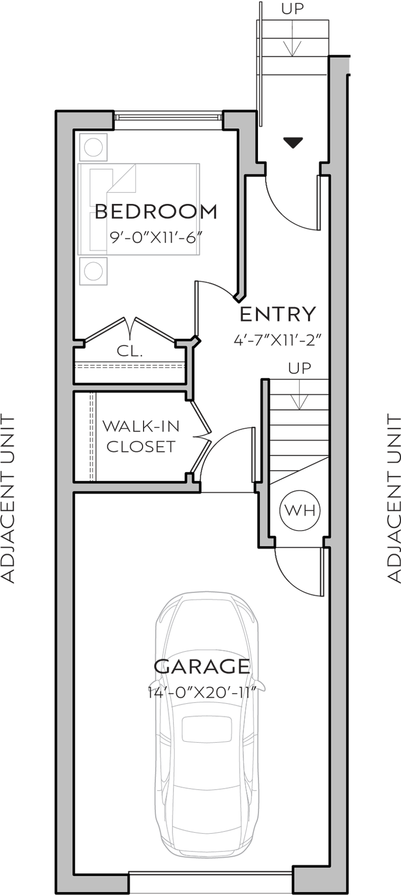 2540 Spruce F floor plan - 1st floor