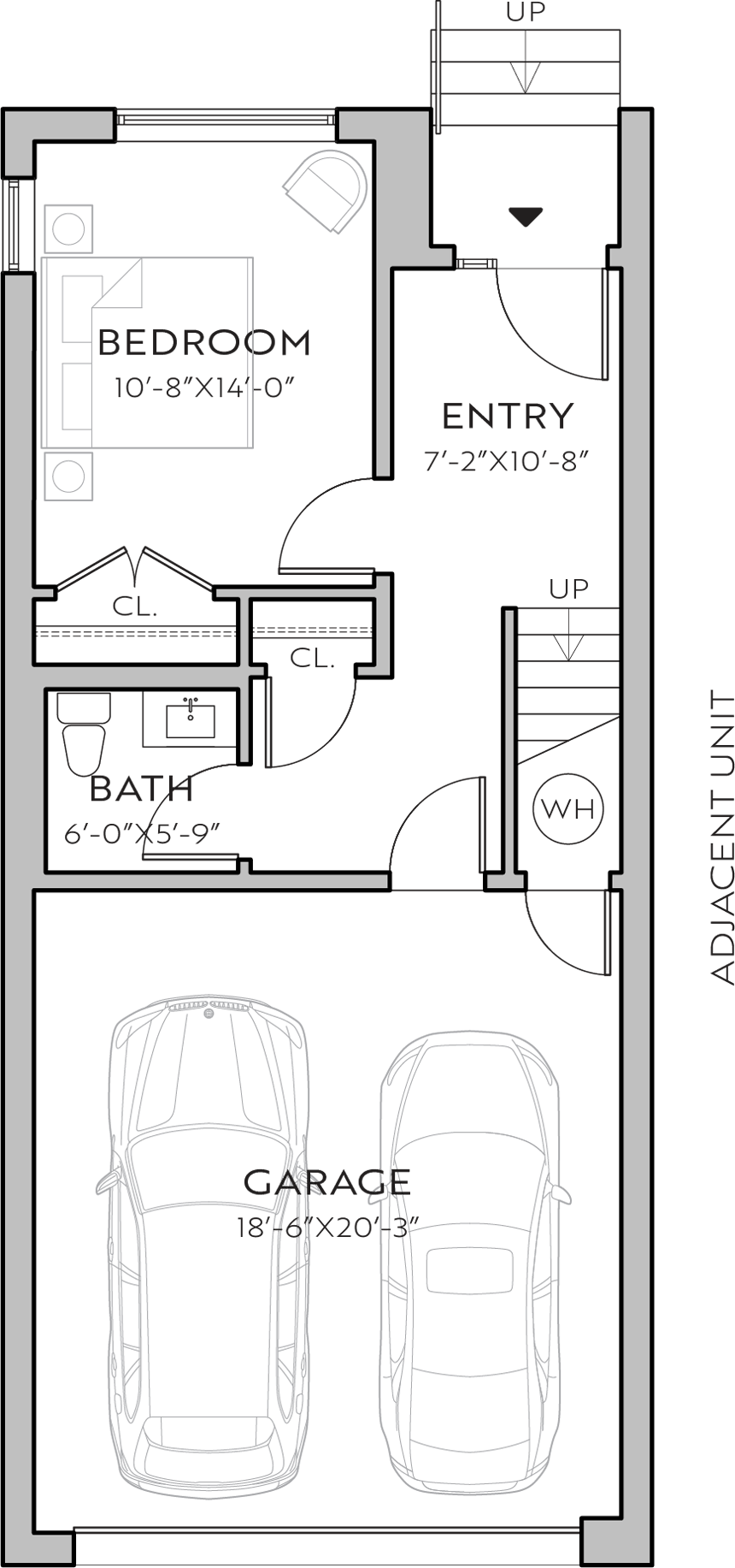 2540 Spruce A floor plan - 1st floor