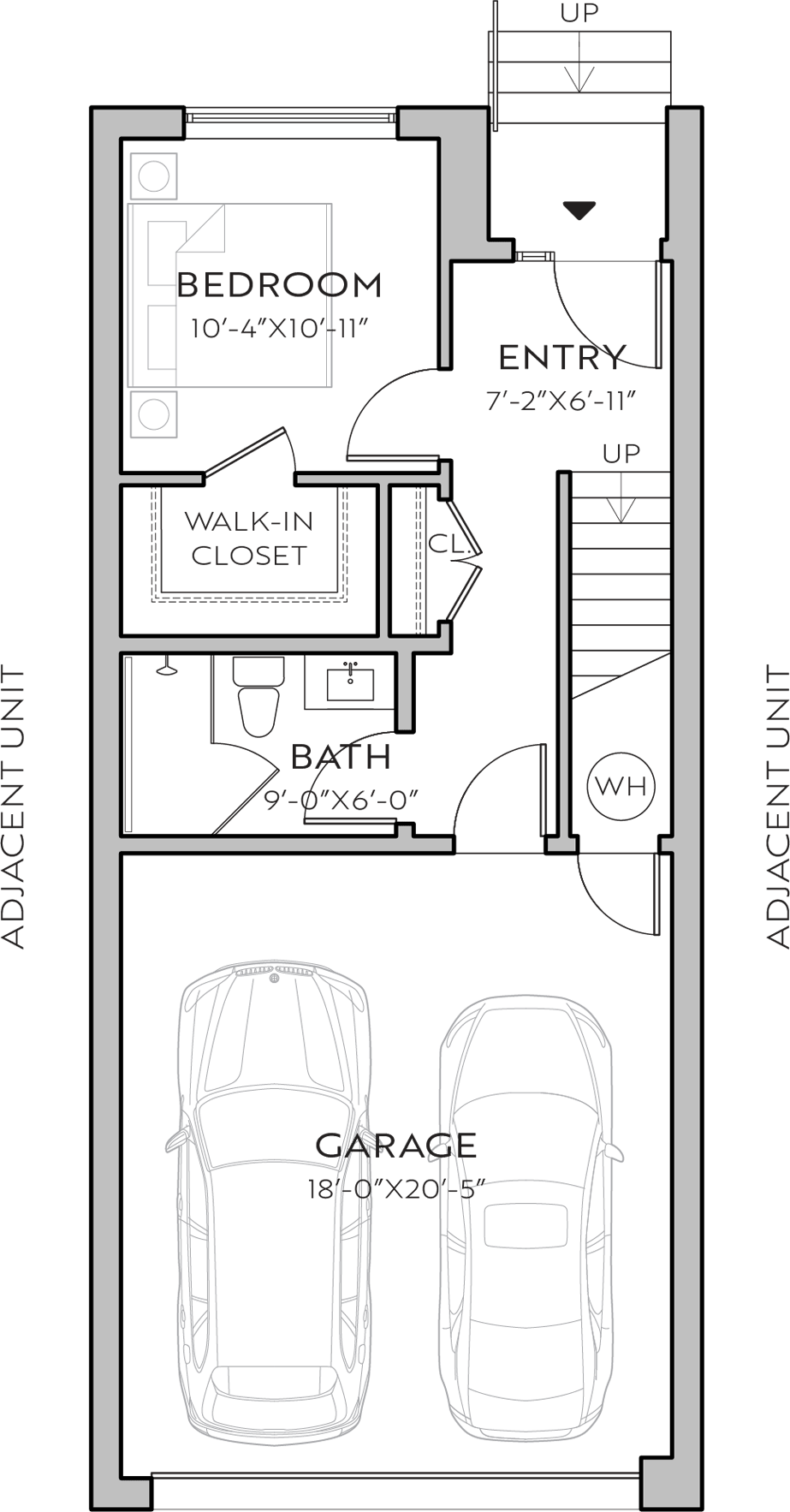 2540 Spruce C floor plan - 1st floor