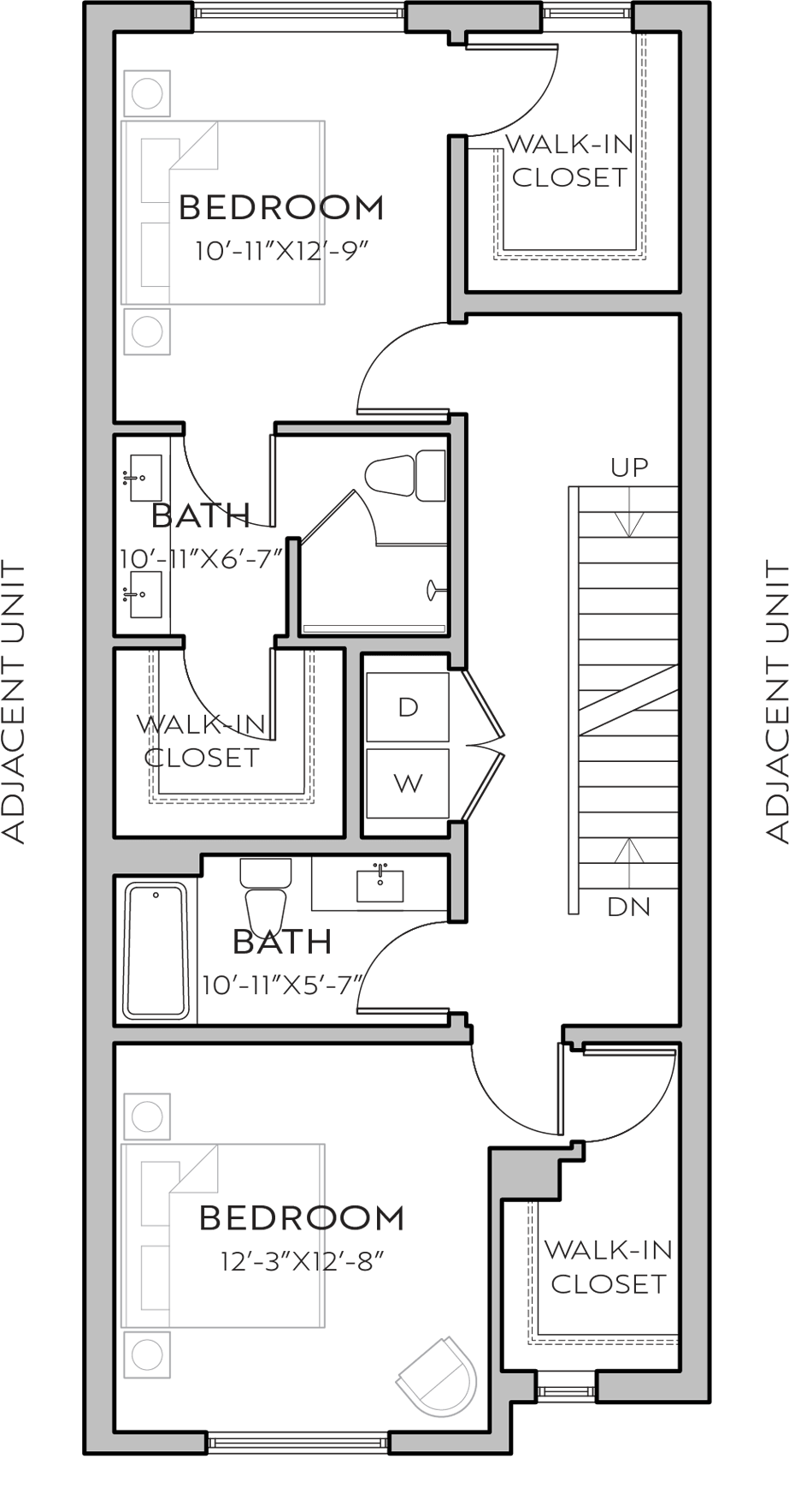 2540 Spruce D floor plan - 2nd floor