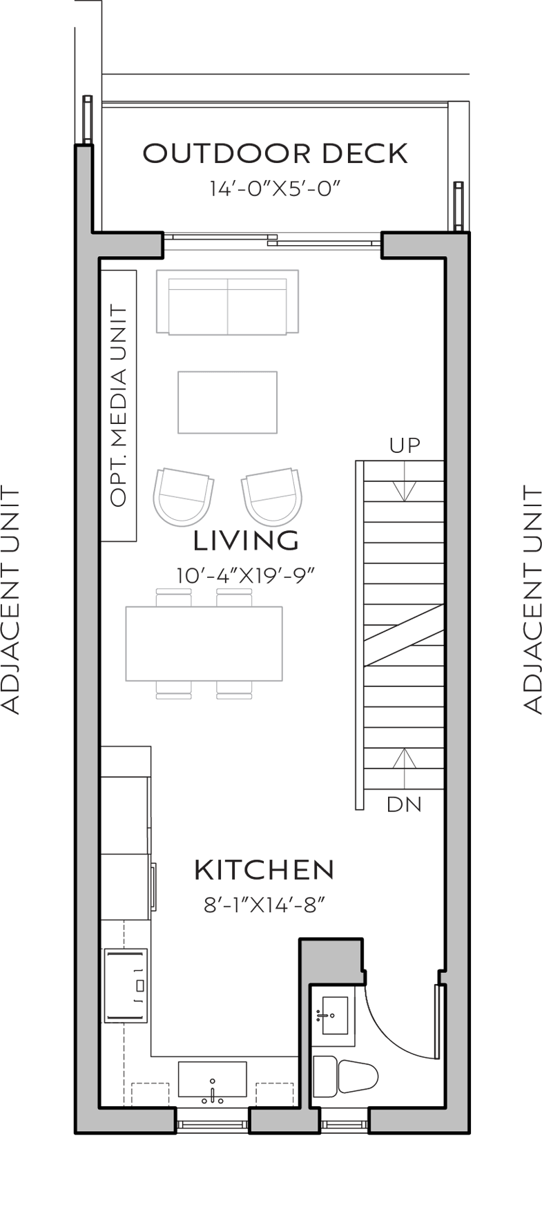2540 Spruce E floor plan - 3rd floor