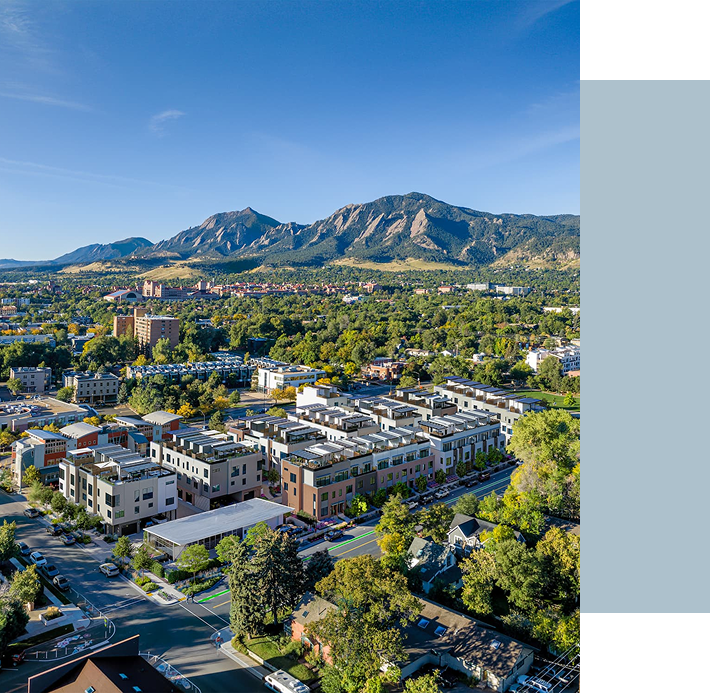 Aerial rendering of Picea in Boulder, CO